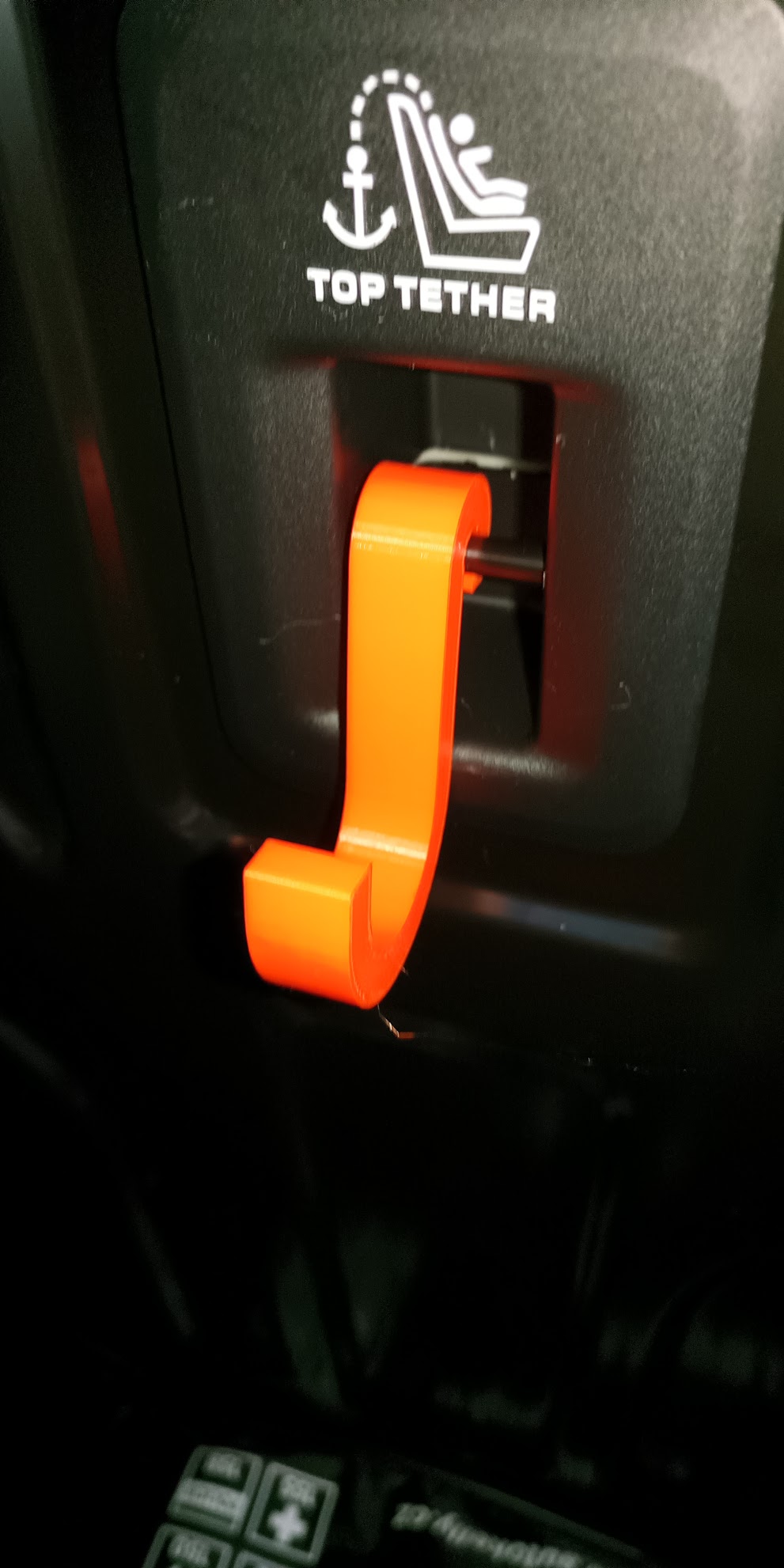 Citroen Berlingo rear seat hook for bag