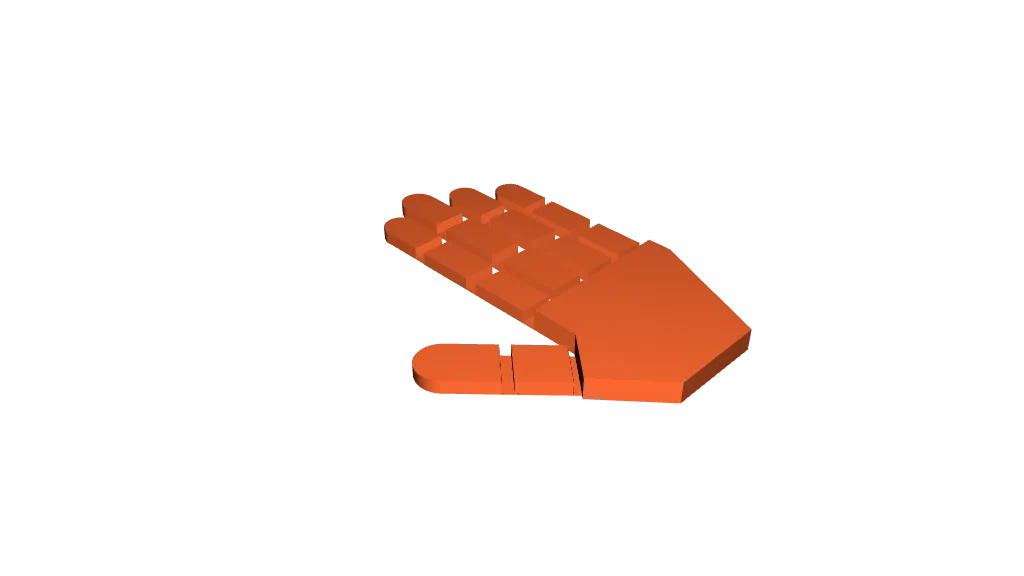 Flexi Print in place hand by Novaenri Carter | Download free STL model ...