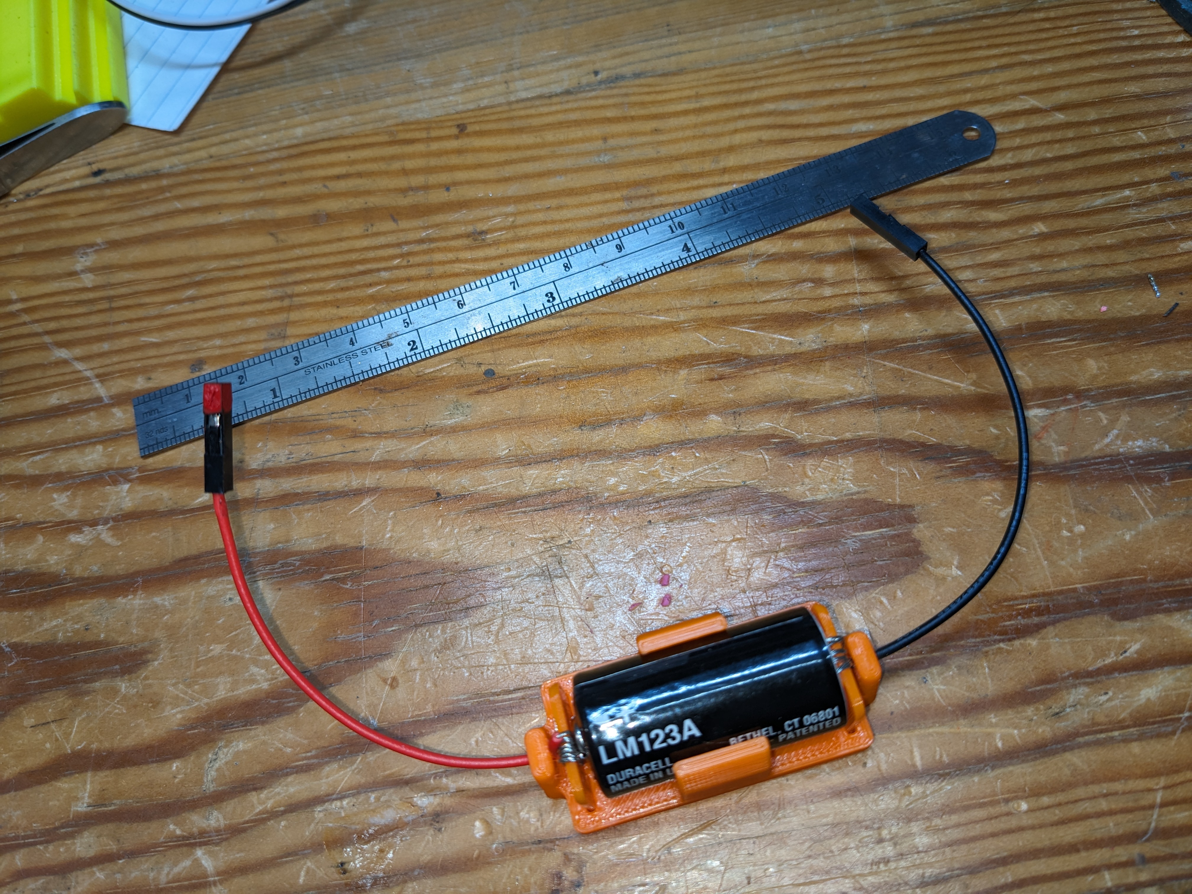 CR123A Battery Holder - no springs or clips required - Two Versions