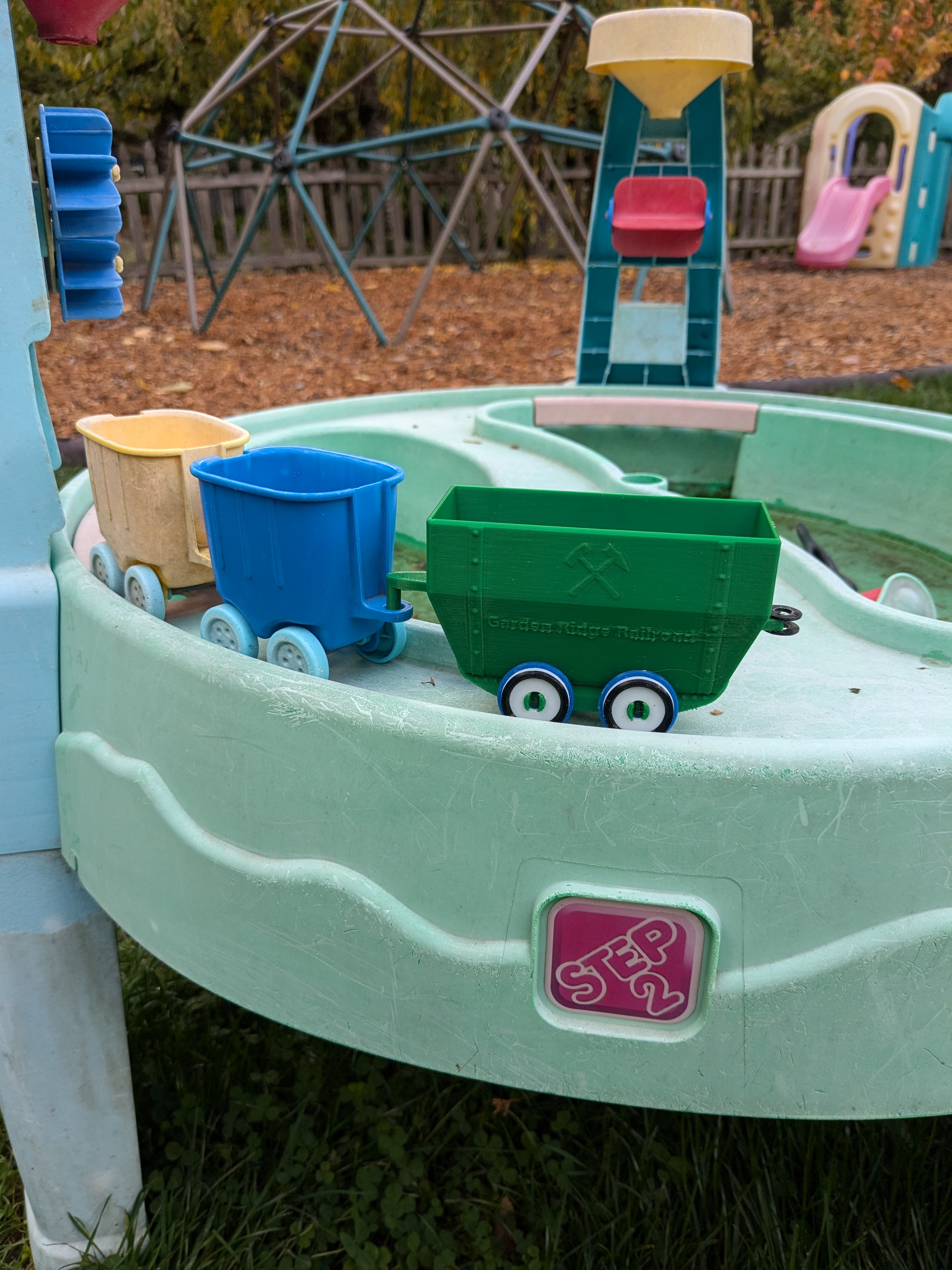 Sand cart for Step 2 Fill and Dump activity table
