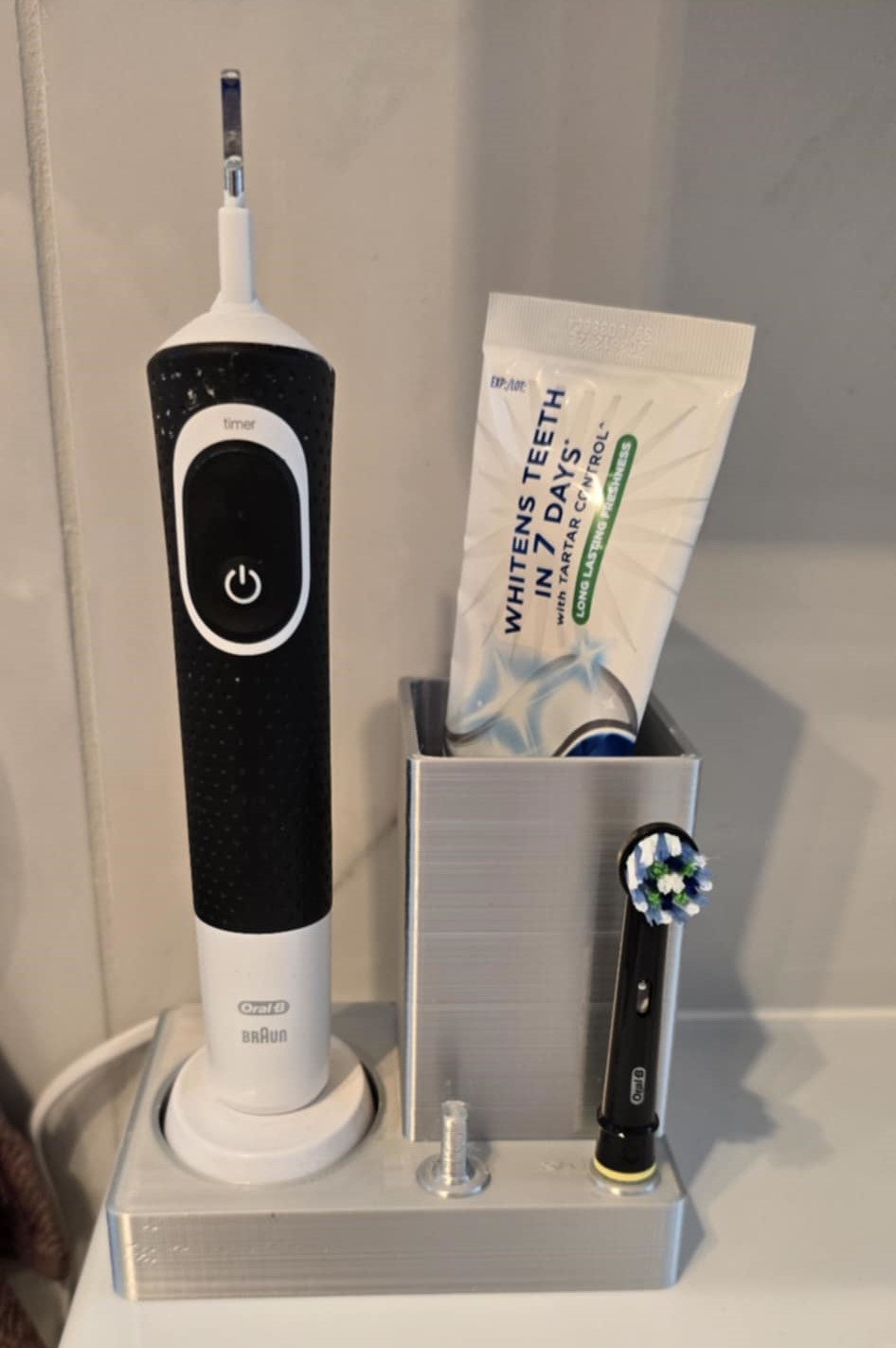 Oral B Toothbrush, Toothpaste and Charger Holder