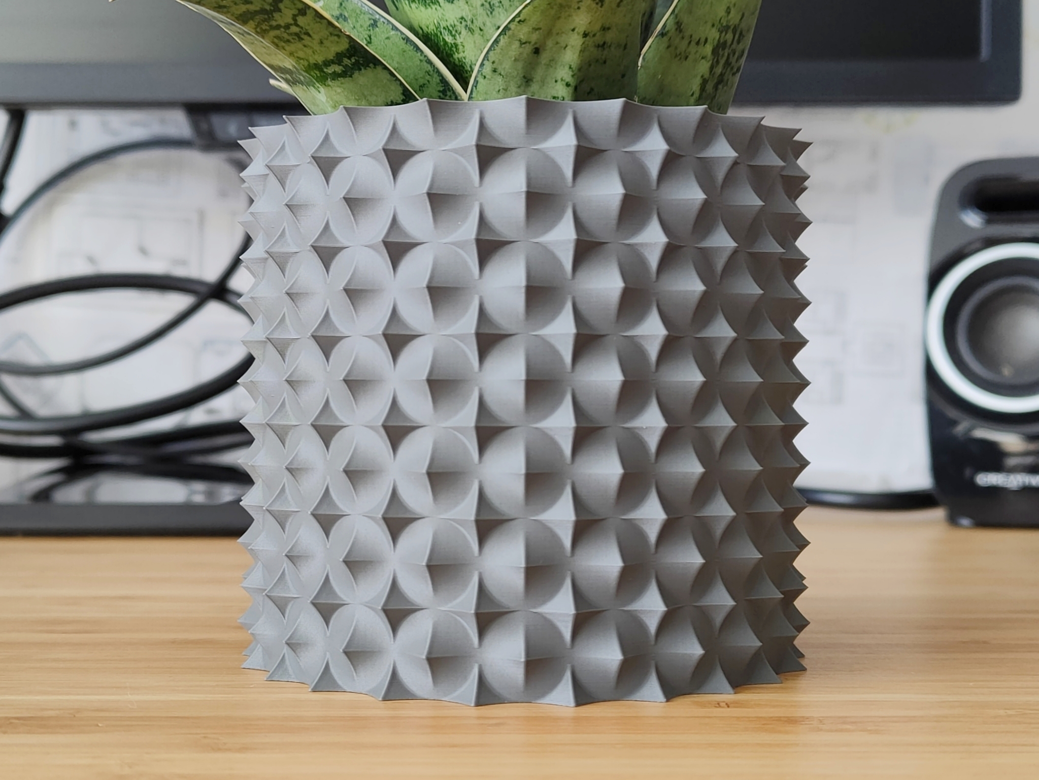 Rose Thorns Plant Pot and Planter - Vase Mode Design