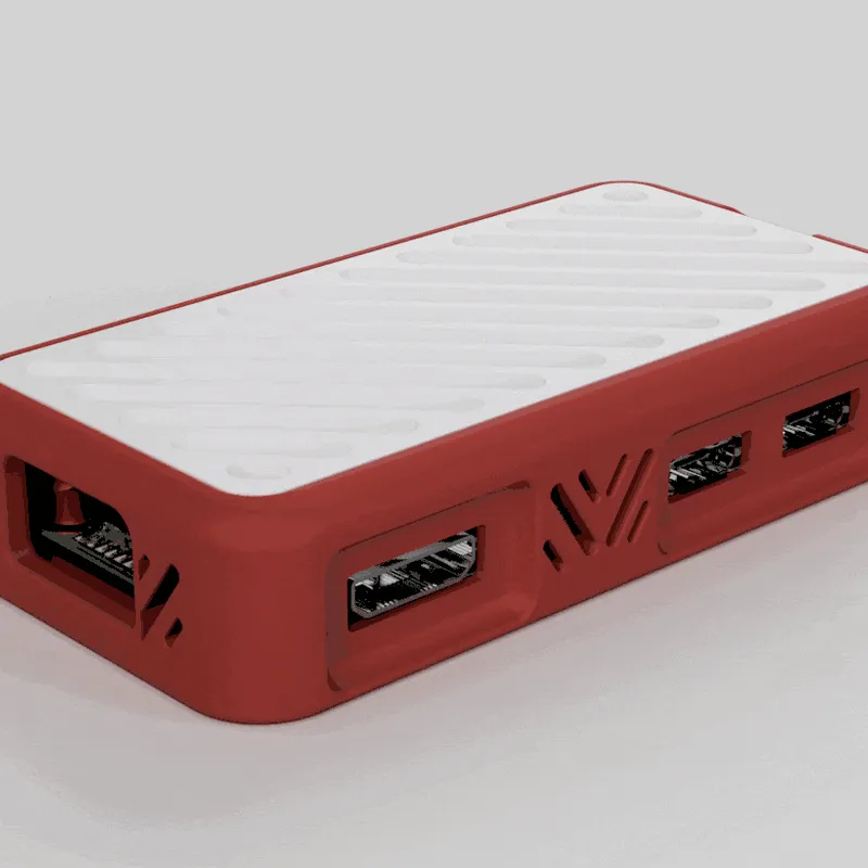 Print-flat-and-fold case for Raspberry Pi Zero 2 W by Kyle, Download free  STL model