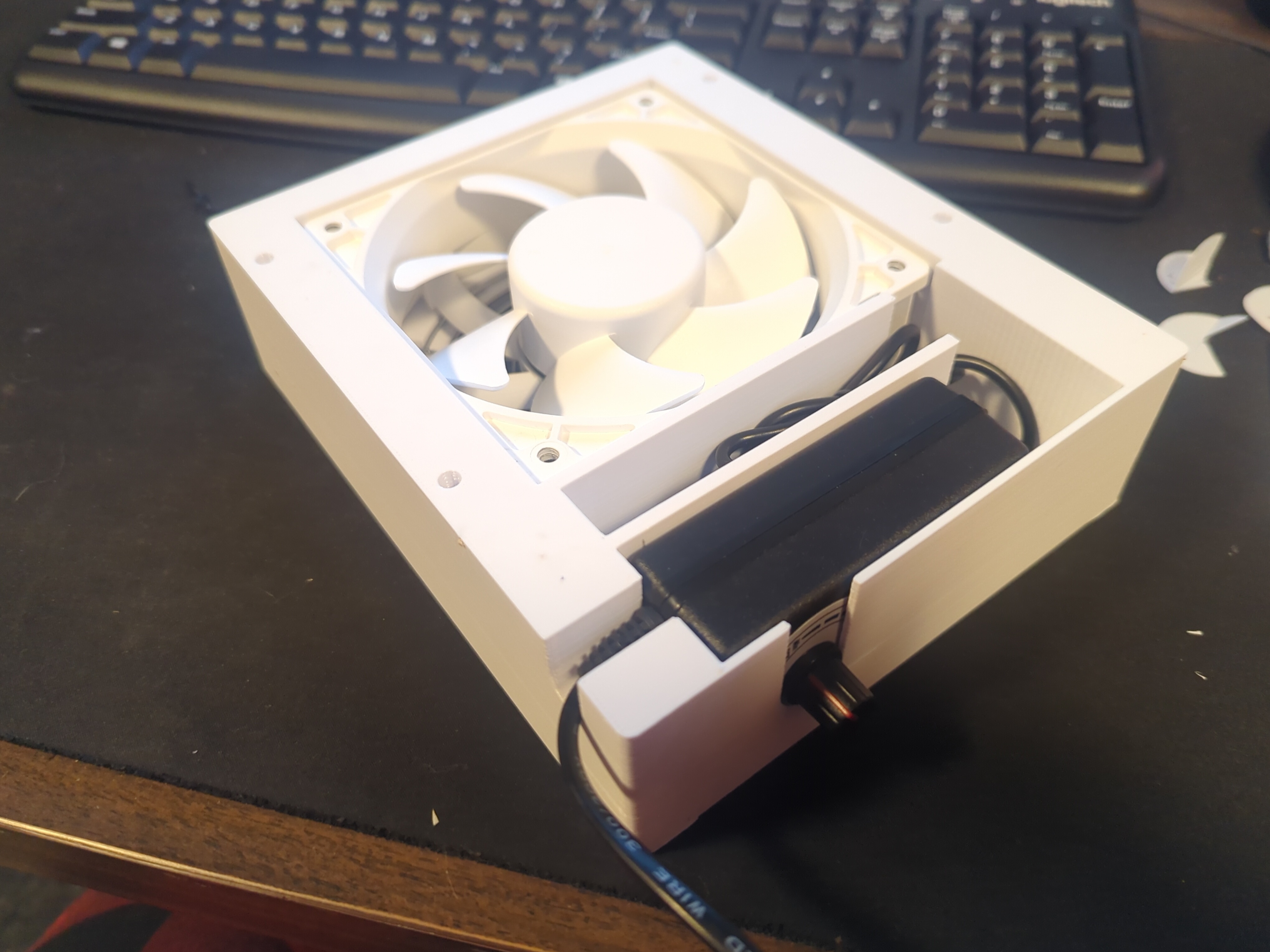 Printer Ventilation Wall Mount Enclosure by Ossum Download free STL