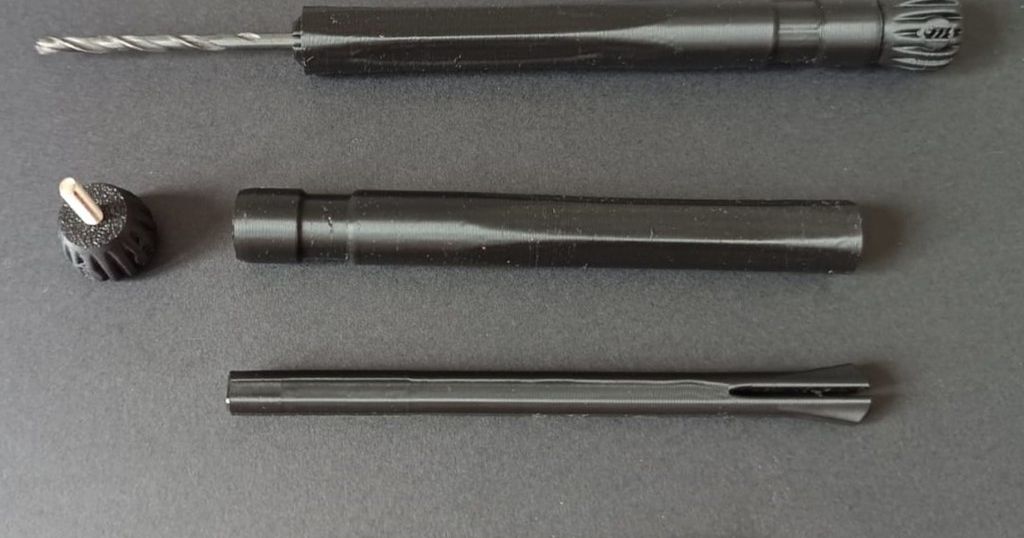 Drill bit holder (1.5 to 3mm) by RemiRafael Download free STL model