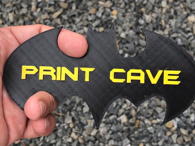 Print cave sign