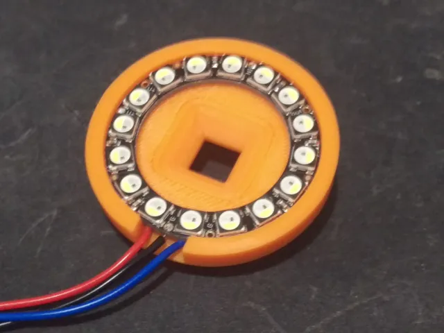 Articulating Raspberry Pi Camera Mount cover with ring light