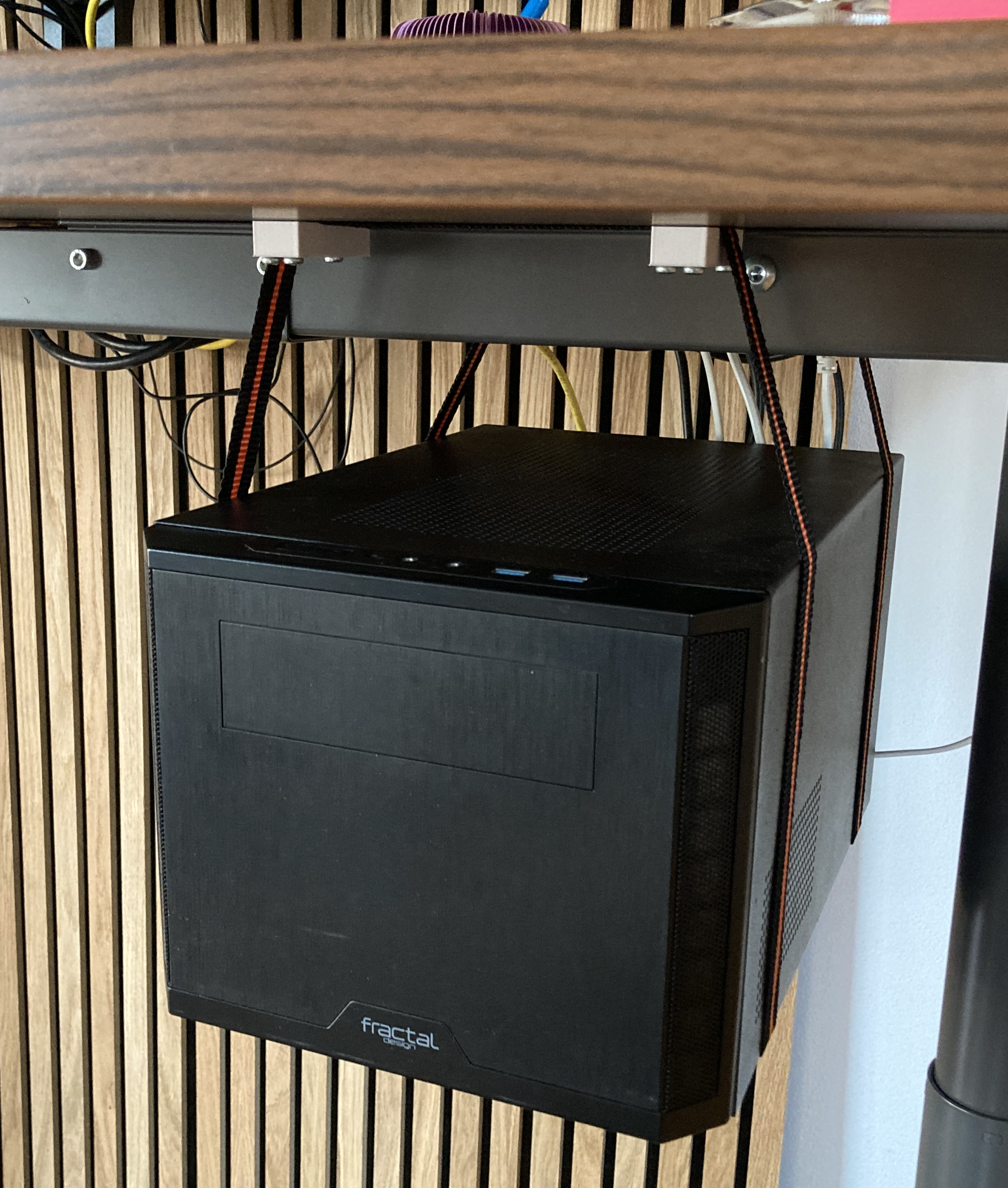V1 Under Desk PC Belt Mount Brackets