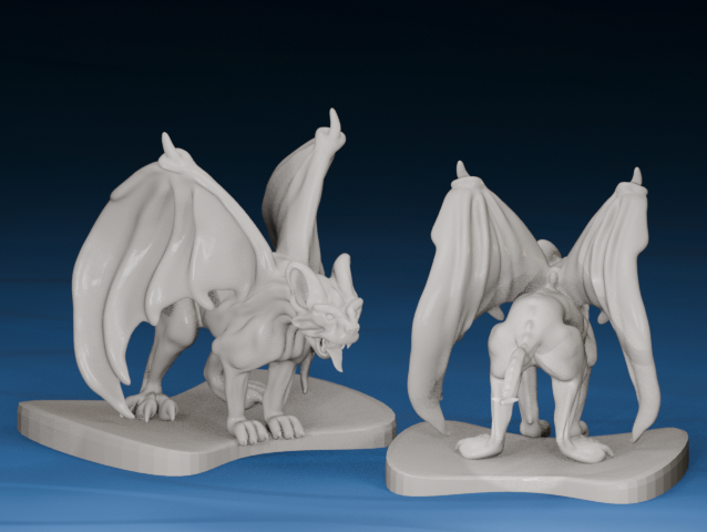 Gargoyle Perched Statue