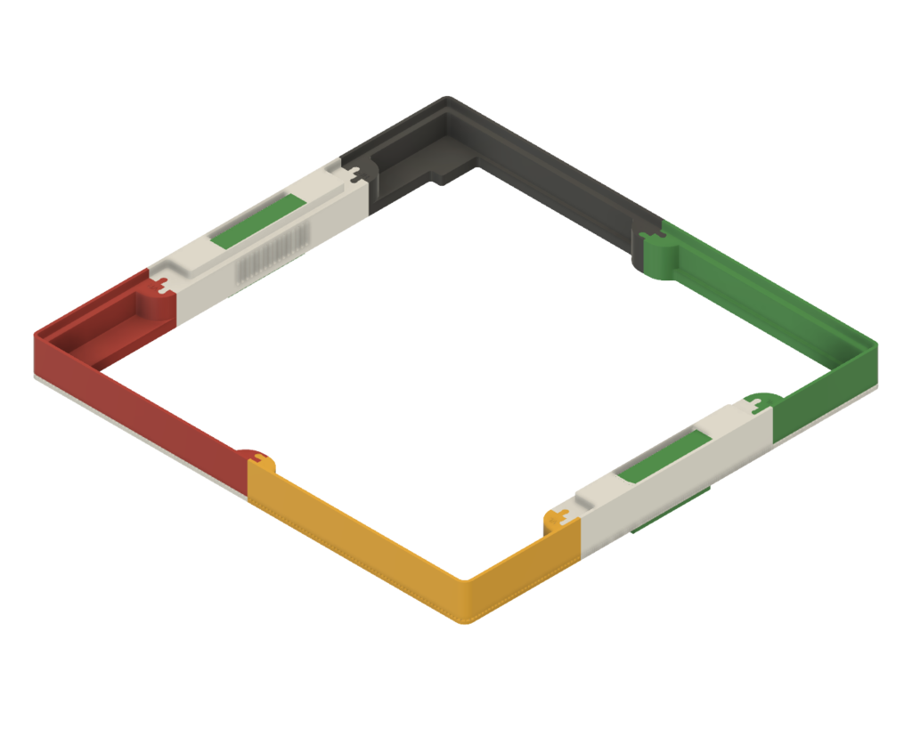Qidi Plus4 glass frame, PLUS4 Ventilationsleiste