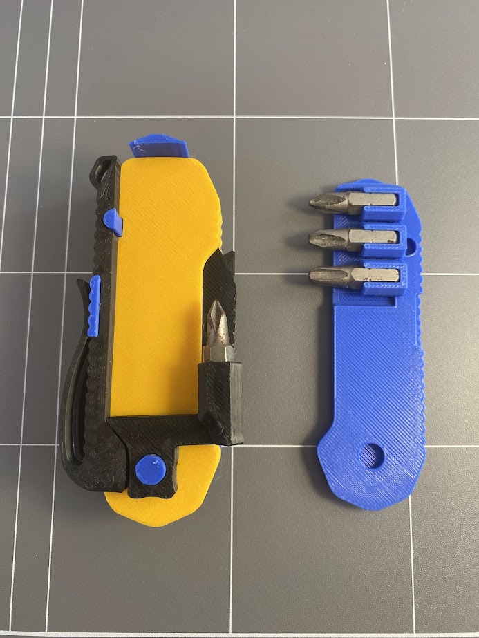 FoldX - Foldable multi-tool - Screw bit tool-head and holder