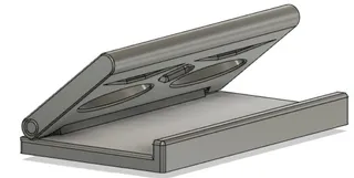 Foldable phone stand print in place