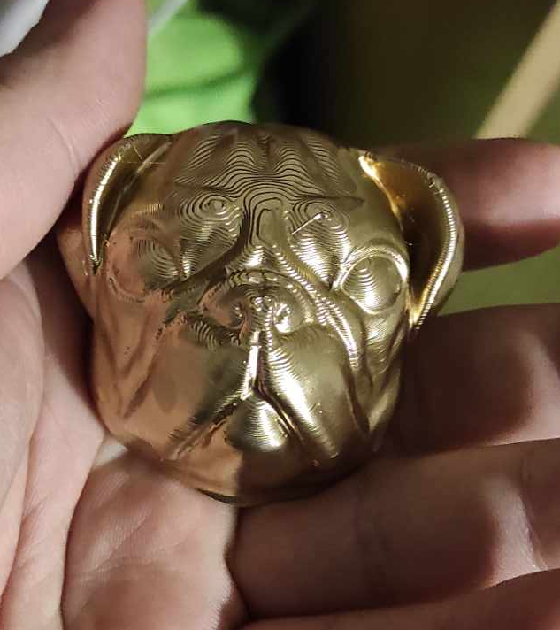 Pug Head Brooch base
