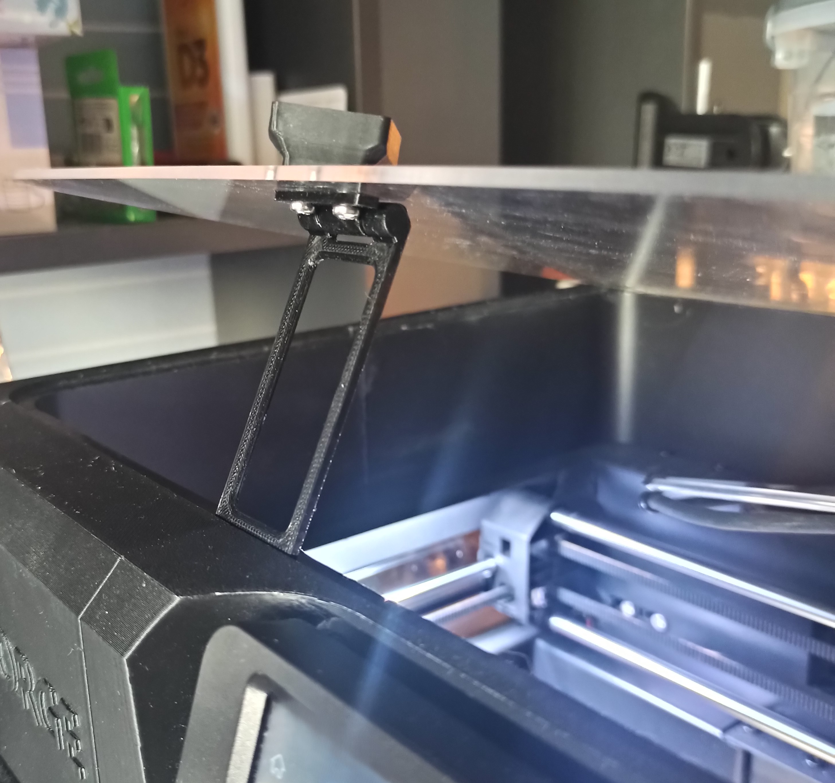 FlashForge Adventurer 5M AD5M Hinged print-in-place lid stand