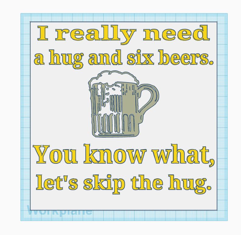 Hugs and Beers Sign