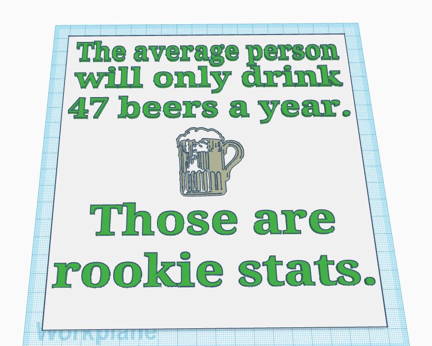 Beers Per Year Sign