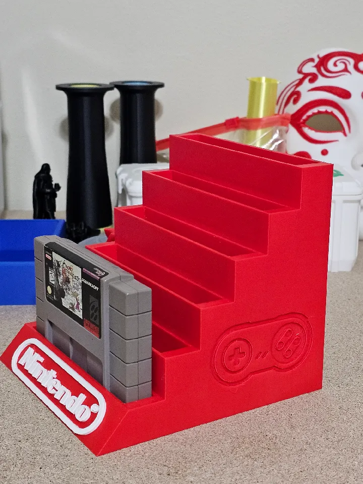 Snes Cartridge Display by ButtNakedMan | Download free STL model ...