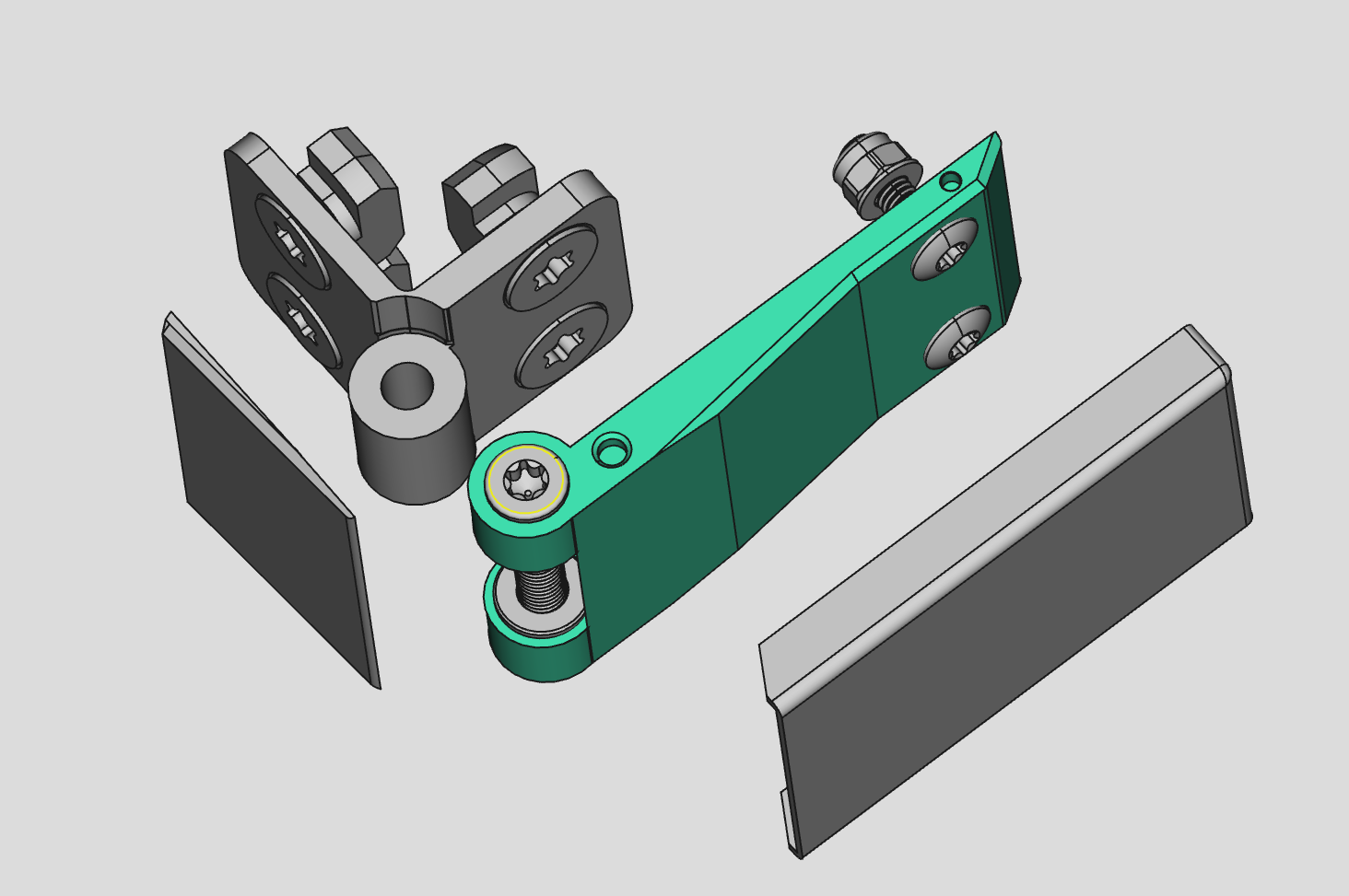 Hinges for split doors for V-Core 4