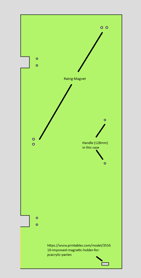 Hinges for split doors for V-Core 4 — miniatura 11