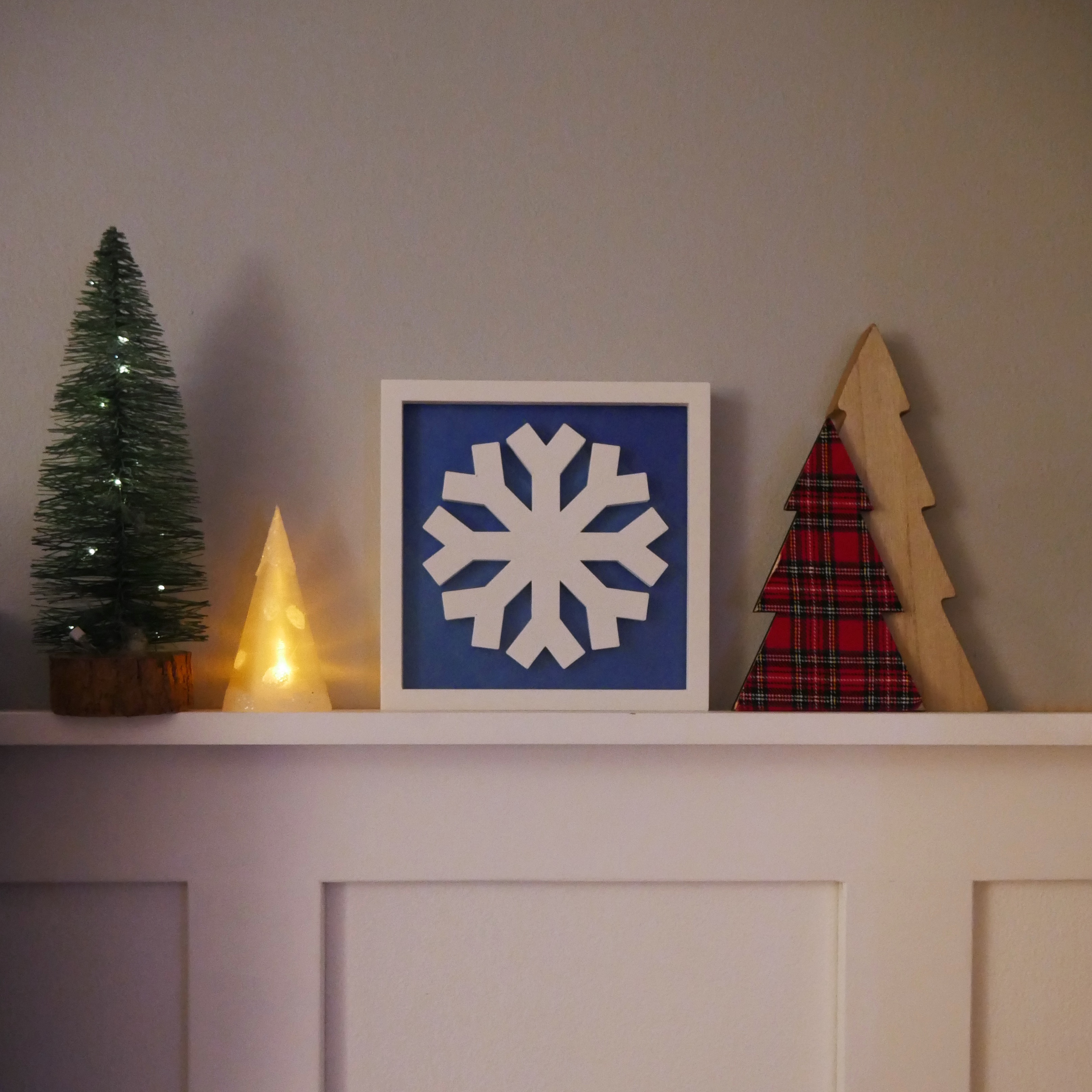 Snowflake in a frame decoration