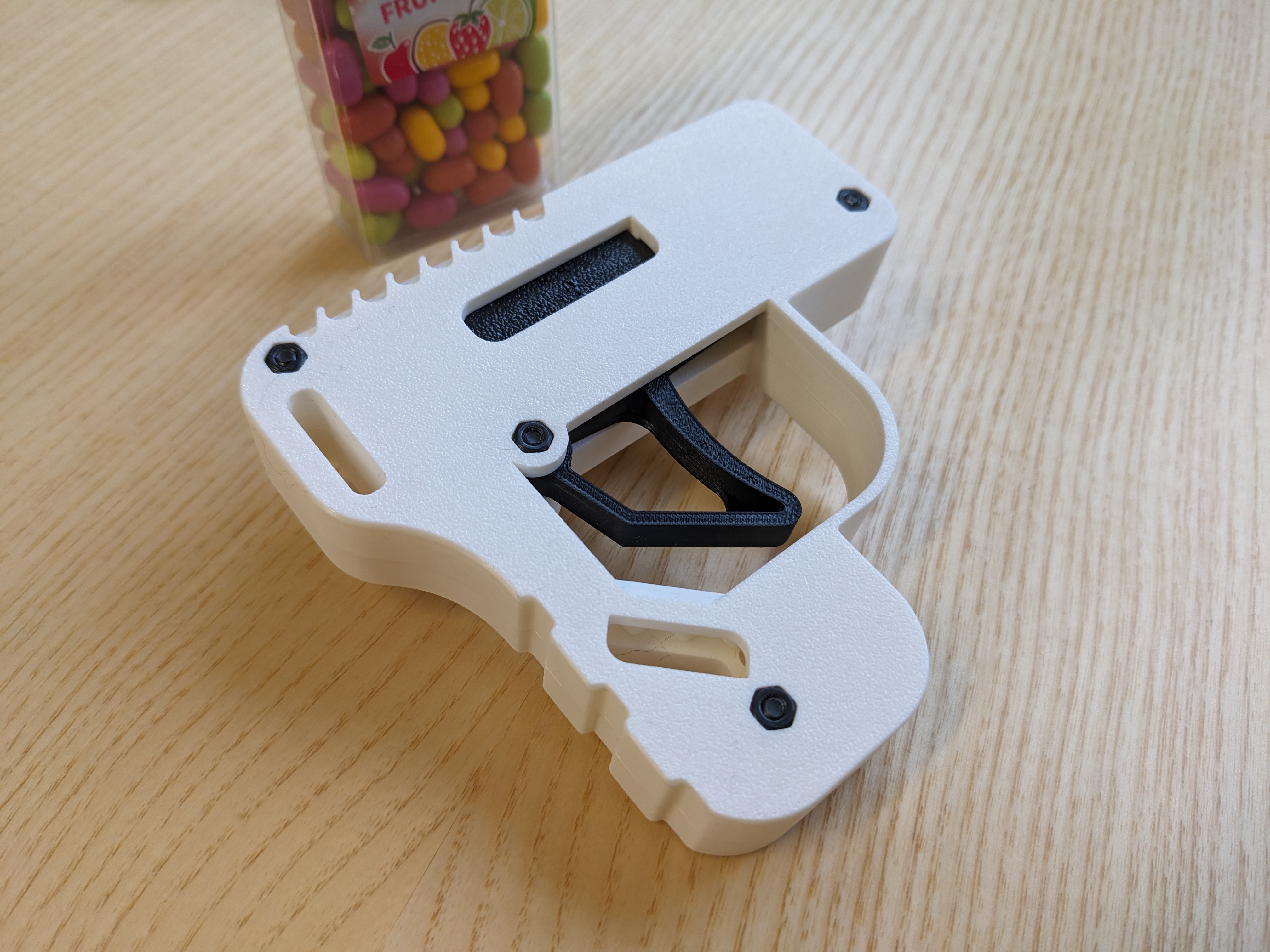 TicTac Shooter - recessed M3 hex bolts