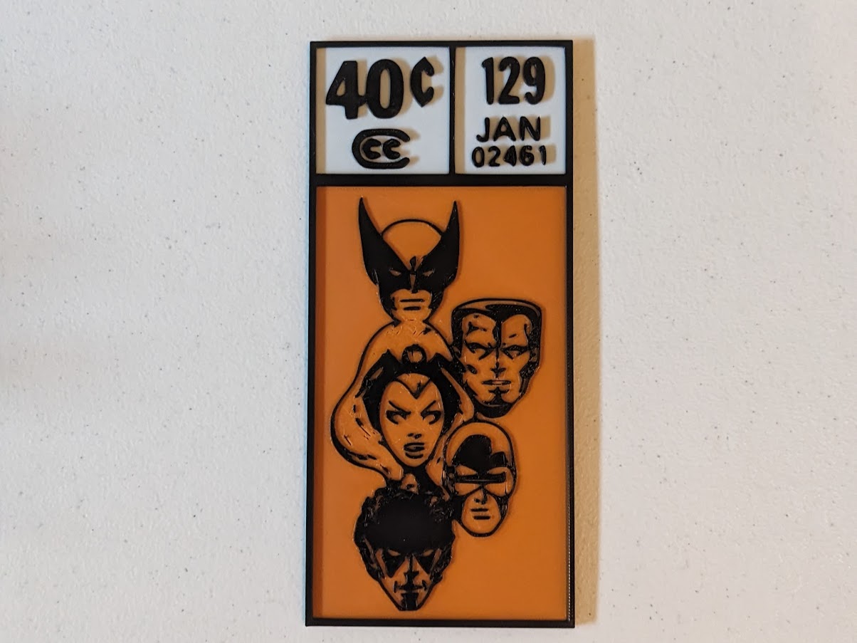 Corner Box recreation - Uncanny X-Men 129
