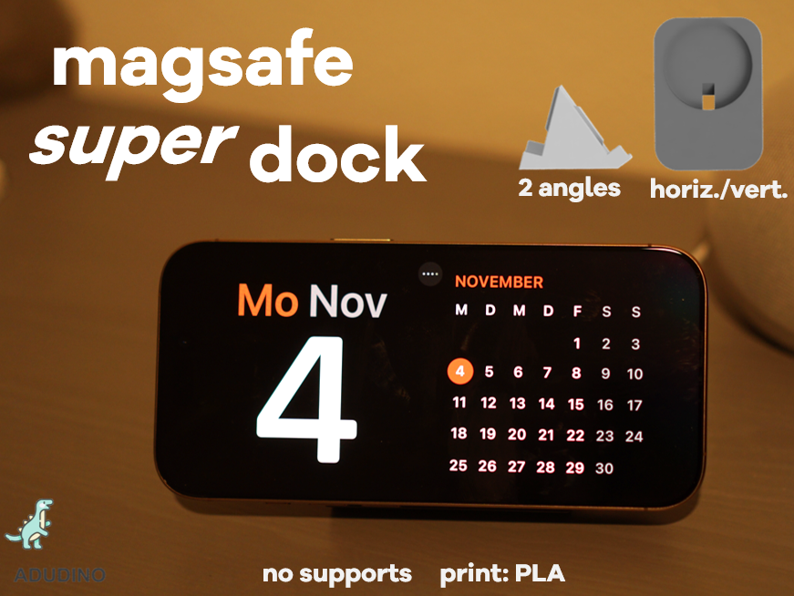 Standby Dock for iPhone - Magsafe Clock Standby Dock (magsafe dock)