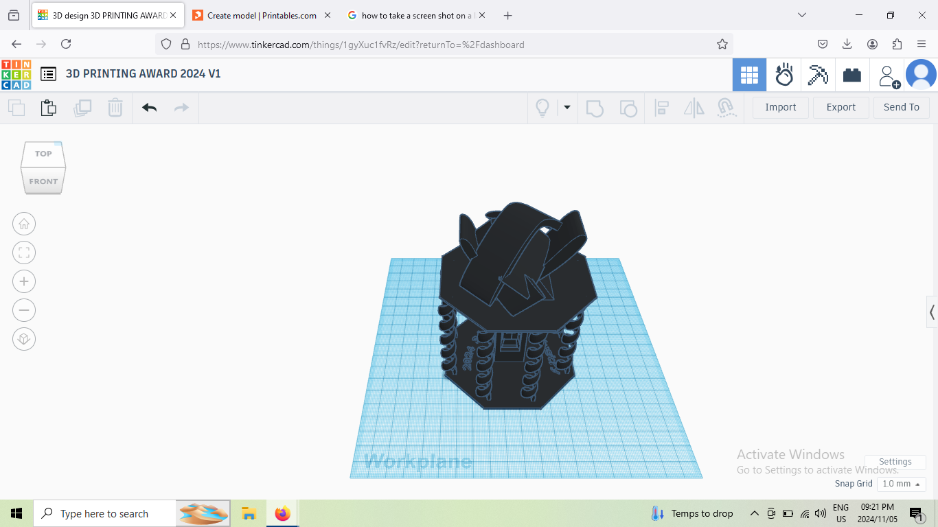 my design for 2024 3d printing industry awards