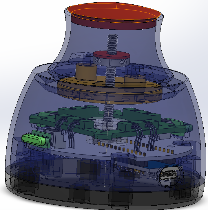 CAD mouse / Spacemouse using Hall Effect Sensors W/ PCB by Michael Roth