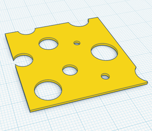 Swiss cheese slice