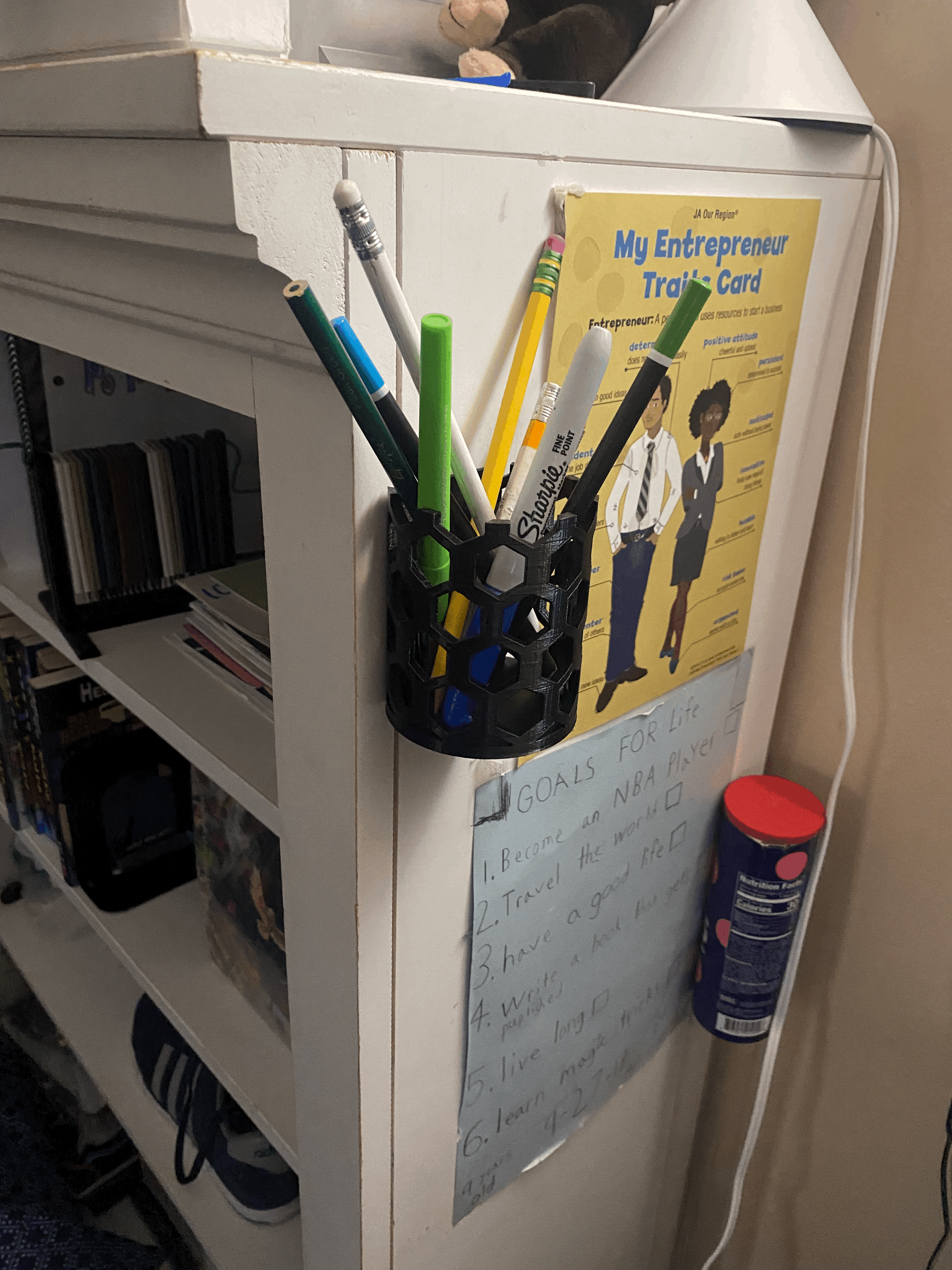 Hanging Hexagonal Pencil Holder