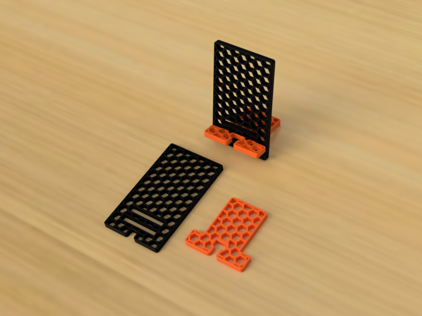 Miniatura 4 do modelo 3D Simple Honeycomb Mobile Stand