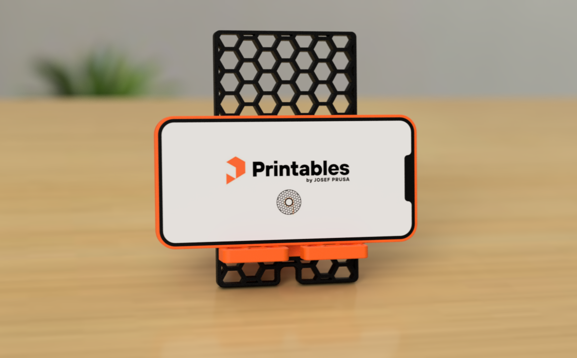 Miniatura 2 do modelo 3D Simple Honeycomb Mobile Stand