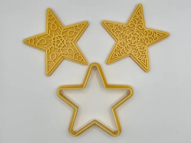 Christmas star cookie cutter / stamp
