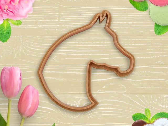 Horse Arabian head cookie cutter