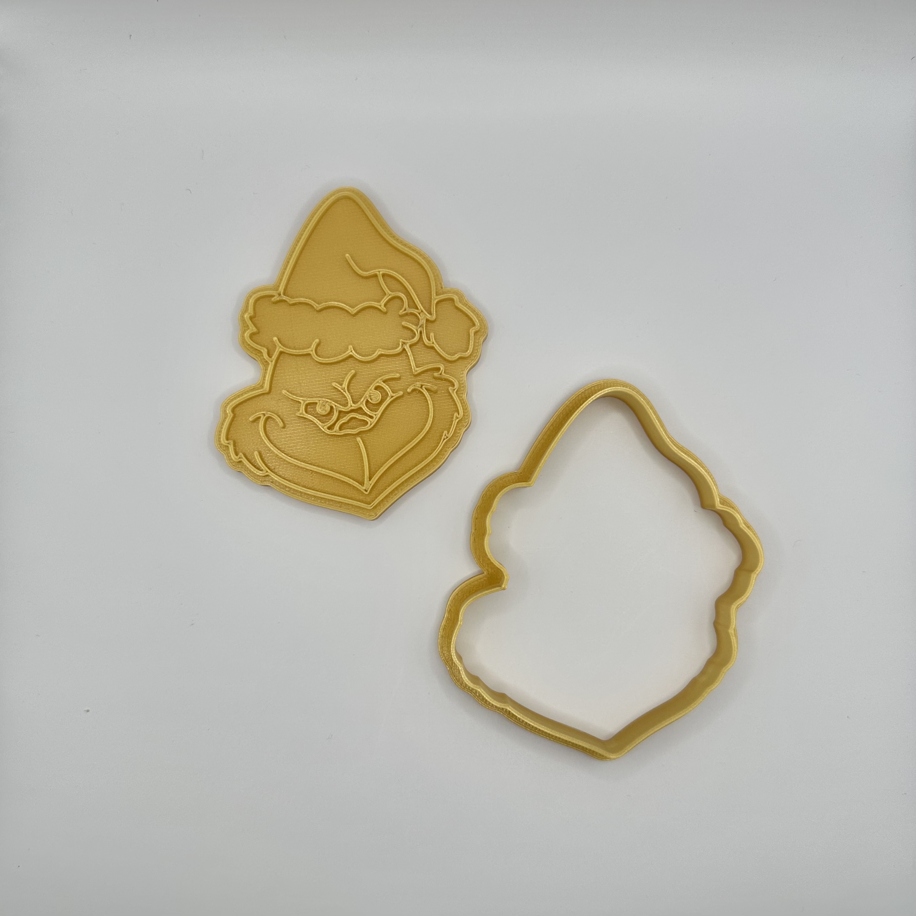Grinch christmas cookie cutter / stamp