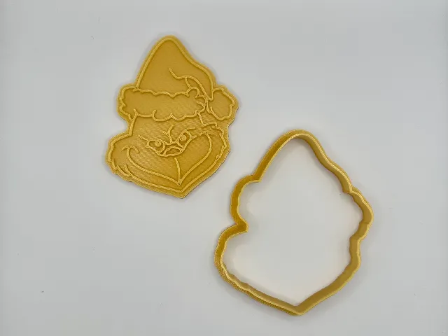 Grinch christmas cookie cutter / stamp
