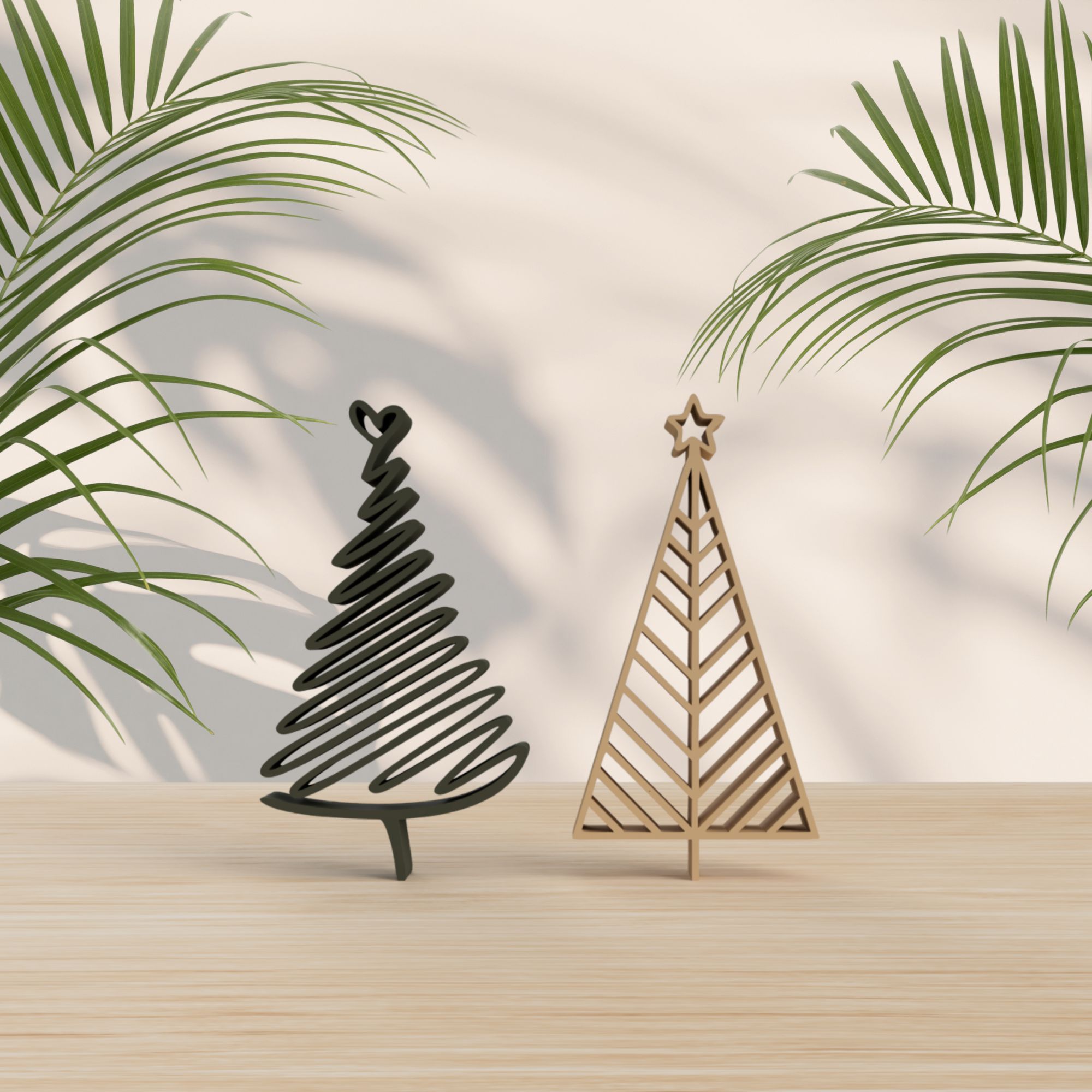 Christmas tree design 3D model thumbnail