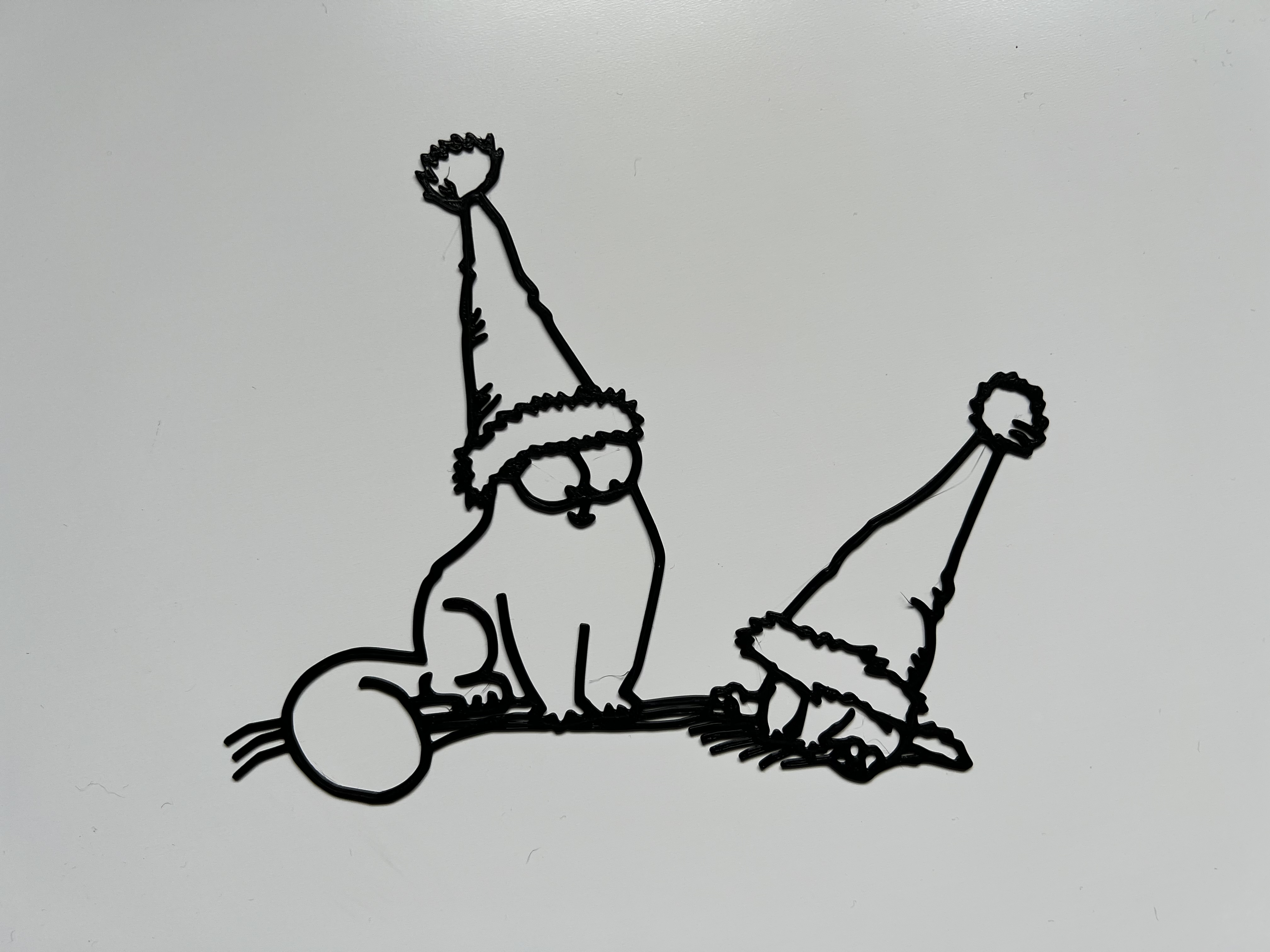 Christmas Simon's Cat Wall Art #2