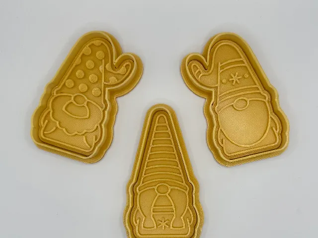 Christmas gnome cookie cutter / stamp