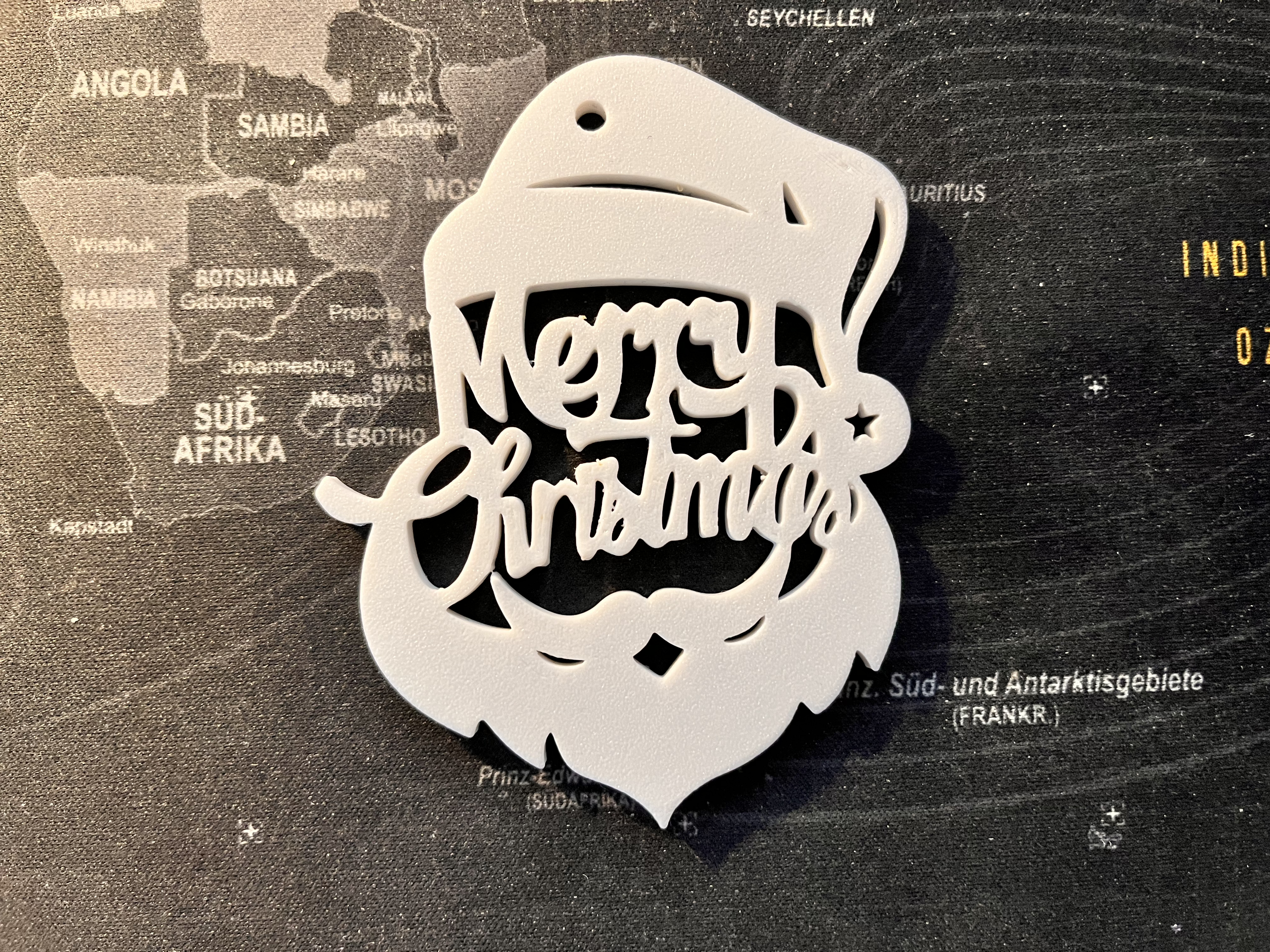 Santa Merry Christmas Ornament