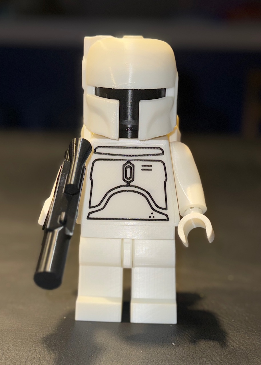 Exclusive Boba Fett - White Brick MegaFigure (5:1 Scale)