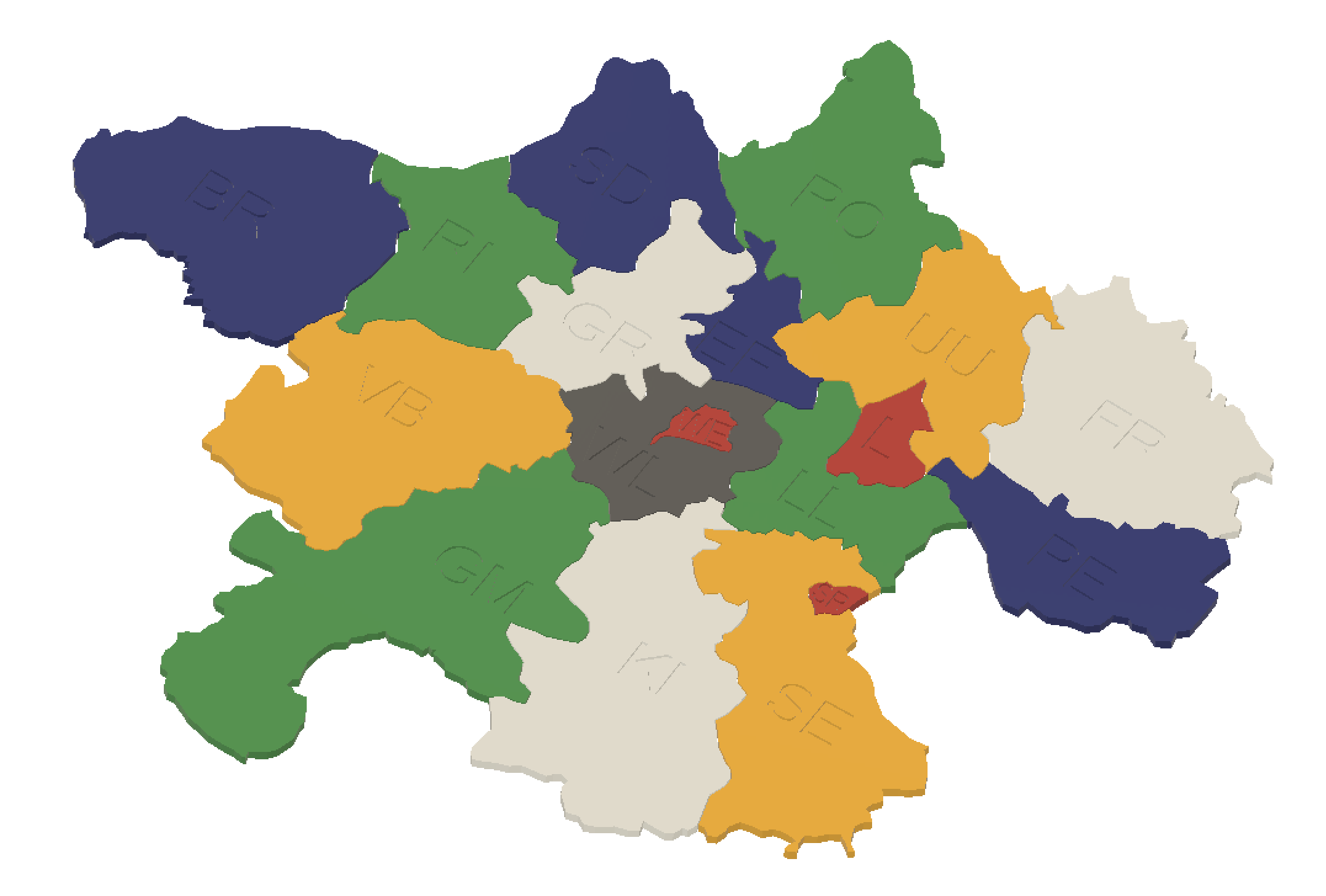 Puzzle Bezirke Oberösterreich