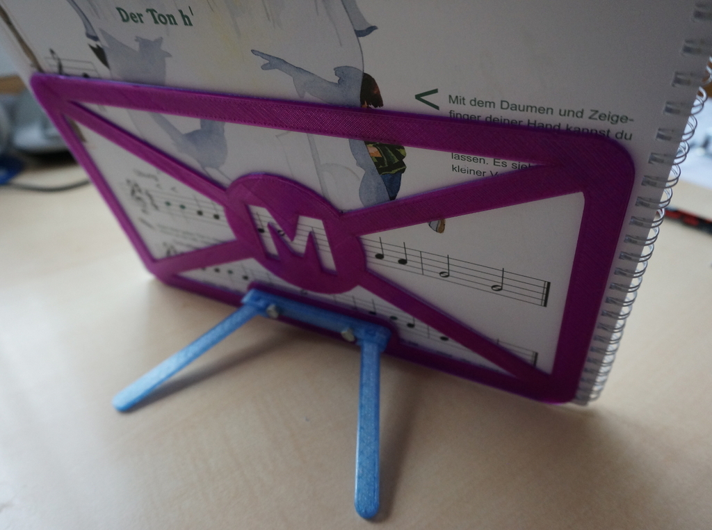 Sheet Music Holder by GCodePrintr Download free STL model
