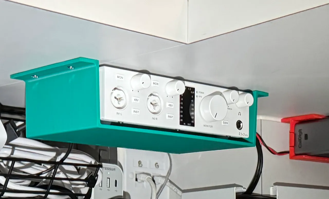 Topping E2x2 Desk Mount with Cable Management by Measure Once