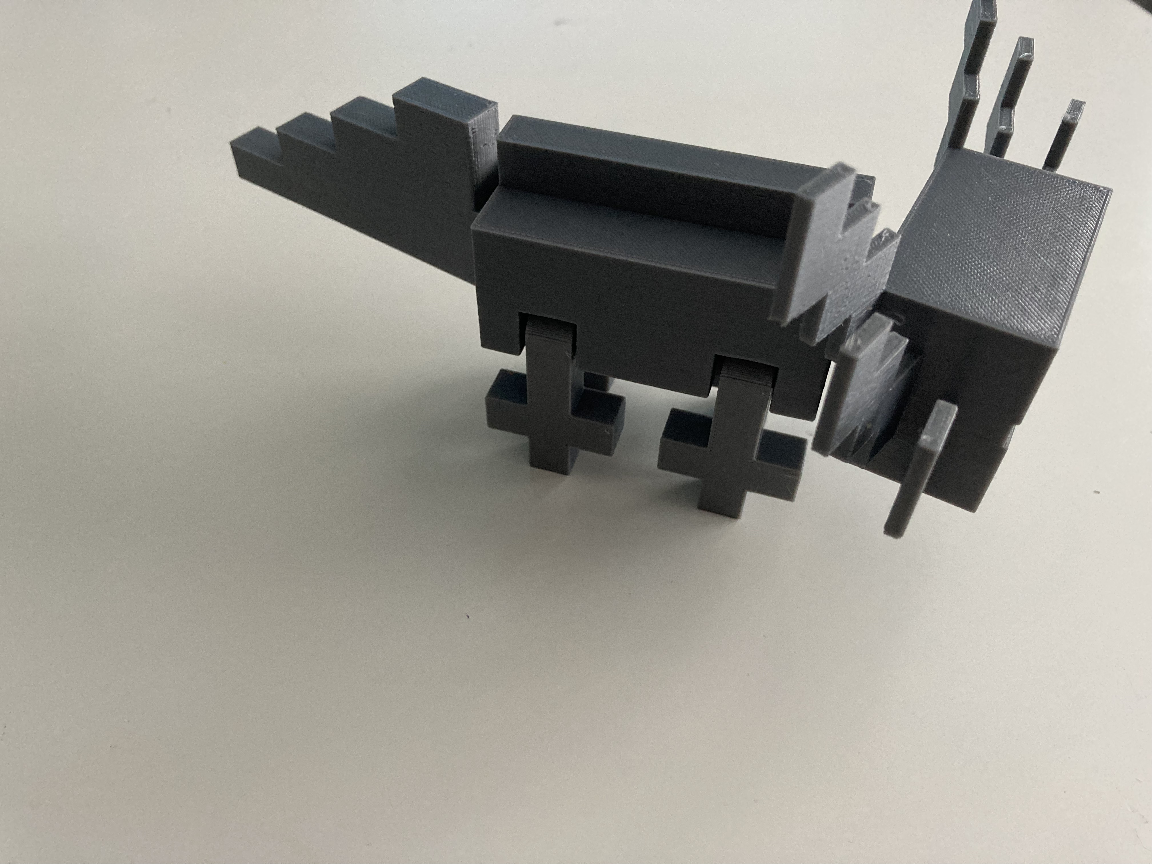 Miniatura 5 do modelo 3D Flexi Axolotl Minecraft