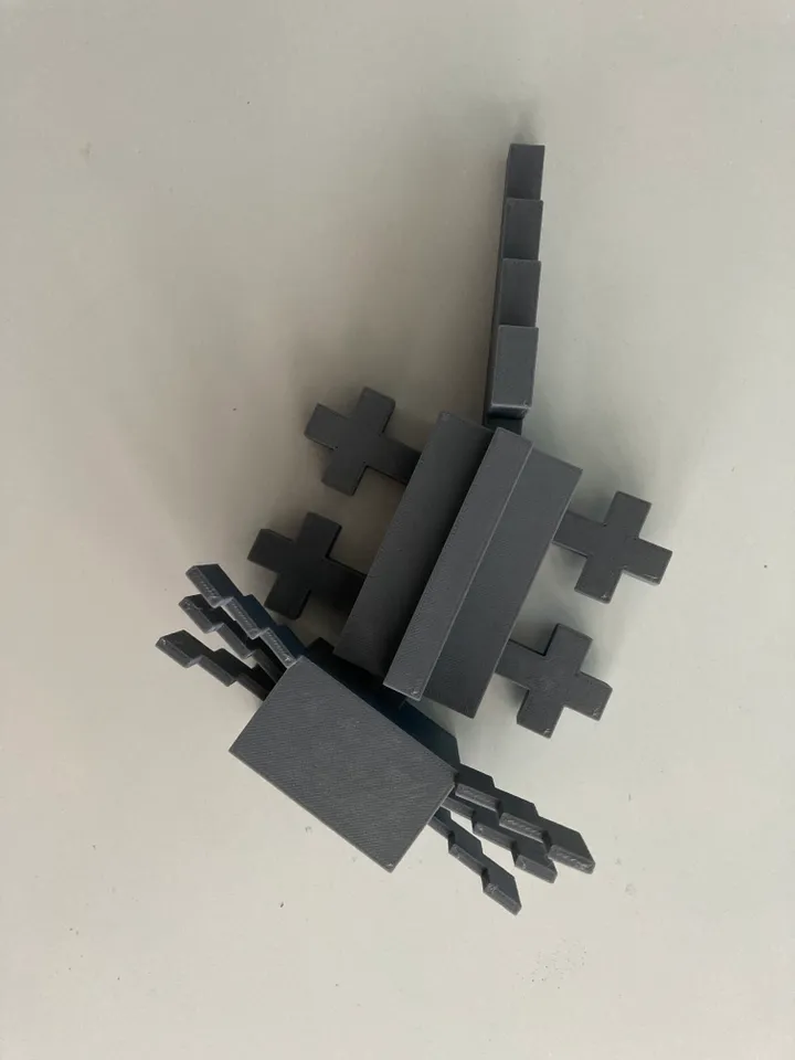 Flexi Axolotl Minecraft by JERRY | Download free STL model | Printables.com