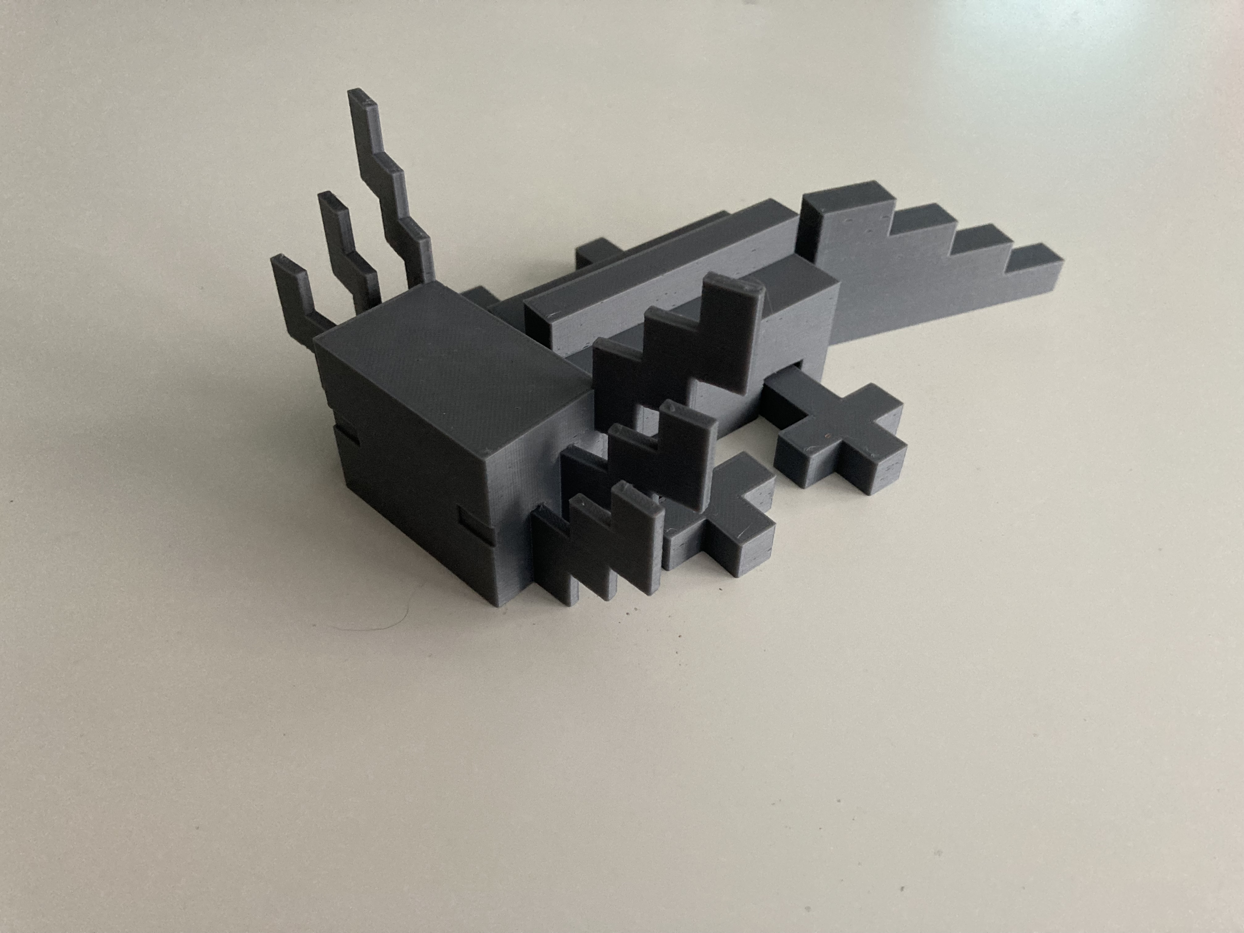 Miniatura 3 do modelo 3D Flexi Axolotl Minecraft