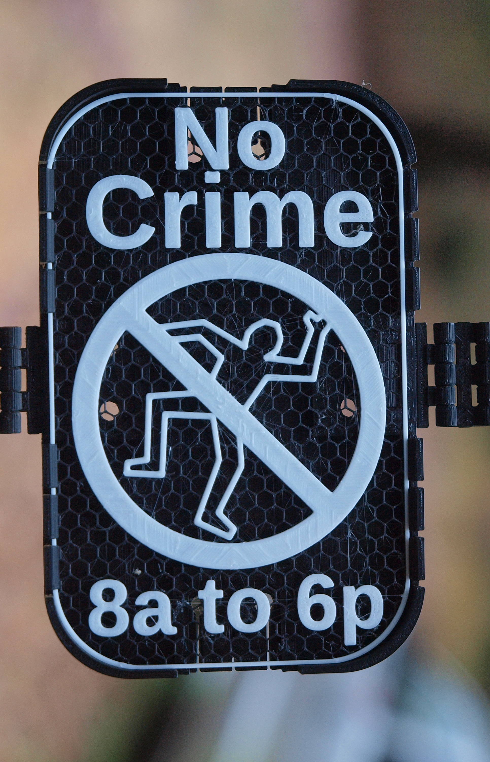 No Crime sign