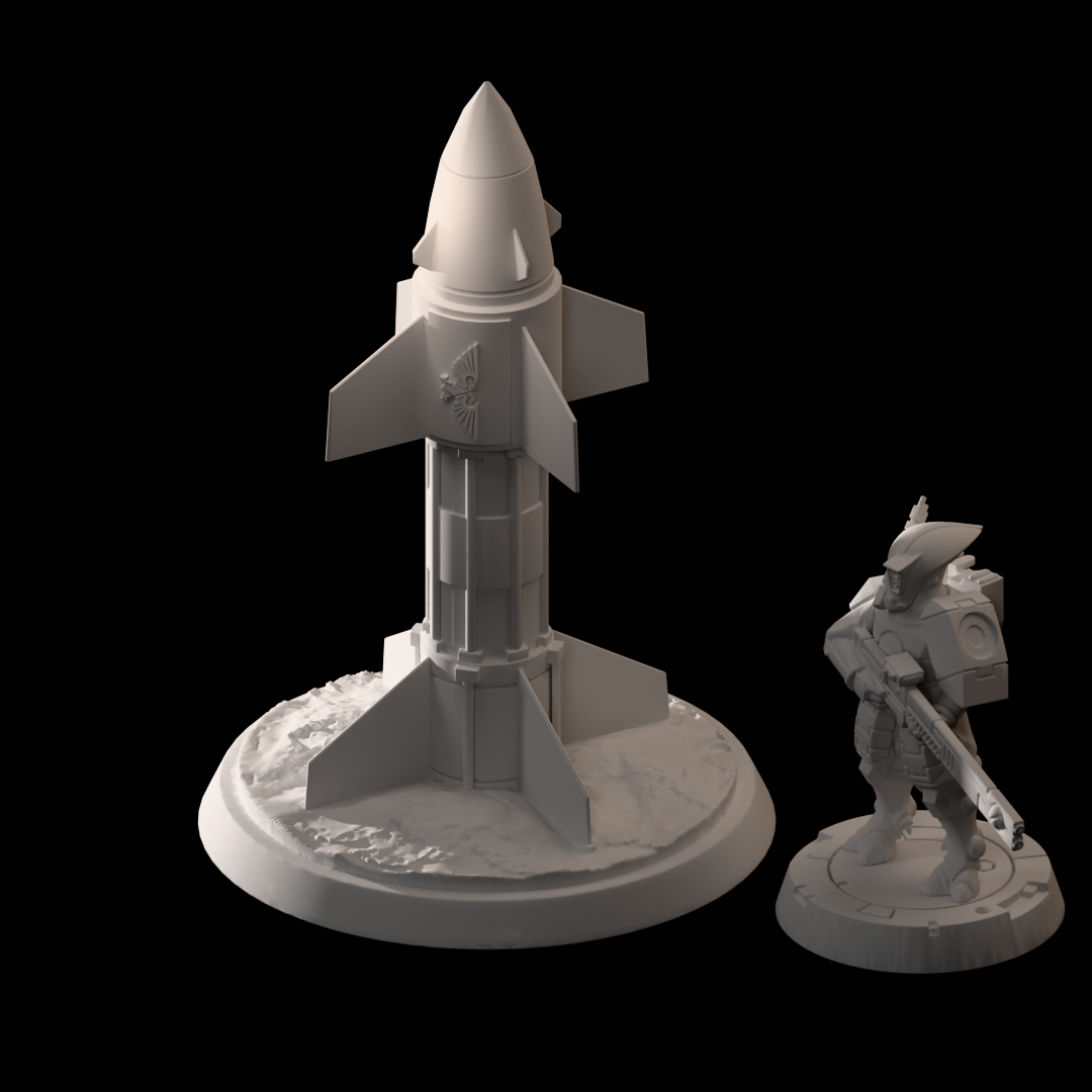 Objective marker - Missile - 50mm base